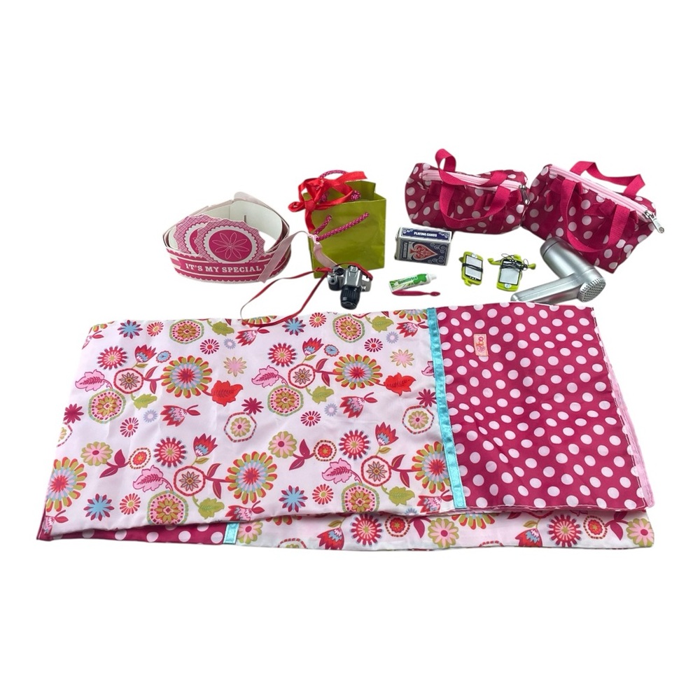 Our Generation OG Doll Accessories Polka Dot Sleepover 18” Dolls Sleeping Bags+